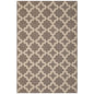 Cerelia Moroccan Trellis 9x12 Indoor and Outdoor Area Rug, Beige, 23093