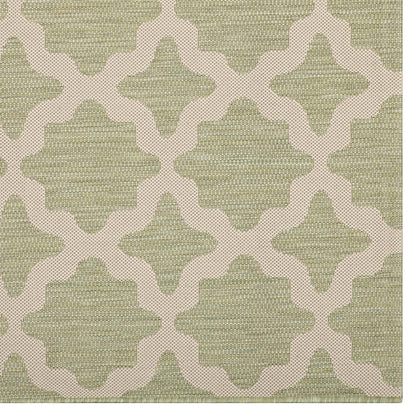 Cerelia Moroccan Trellis 4x6 Indoor and Outdoor Area Rug, Beige Green, 23094