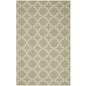 Cerelia Moroccan Trellis 9x12 Indoor and Outdoor Area Rug, Beige Green, 23095
