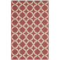 Cerelia Moroccan Trellis 5x8 Indoor and Outdoor Area Rug, Fabric, Multi Red 14935