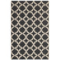 Cerelia Moroccan Trellis 8x10 Indoor and Outdoor Area Rug, Fabric, Multi Black 14938