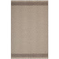 Optica Chevron With End Borders 5x8 Indoor and Outdoor Area Rug, Fabric, Multi Beige 14945