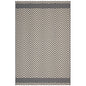 Optica Chevron With End Borders 8x10 Indoor and Outdoor Area Rug, Fabric, Multi Grey Gray 14948