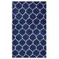 Solvea Moroccan Trellis 5x8 Shag Area Rug, Fabric, Multi Navy Blue 14961