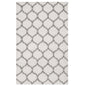 Solvea Moroccan Trellis 5x8 Shag Area Rug, Fabric, Multi Ivory White 14965