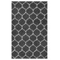 Solvea Moroccan Trellis 5x8 Shag Area Rug, Fabric, Multi Dark Grey Gray 14967