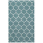 Solvea Moroccan Trellis 5x8 Shag Area Rug, Fabric, Multi Blue 14969