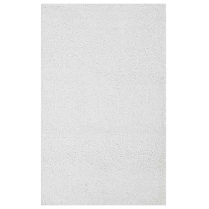 Enyssa Solid 5x8 Shag Area Rug, Fabric, Ivory White 14989