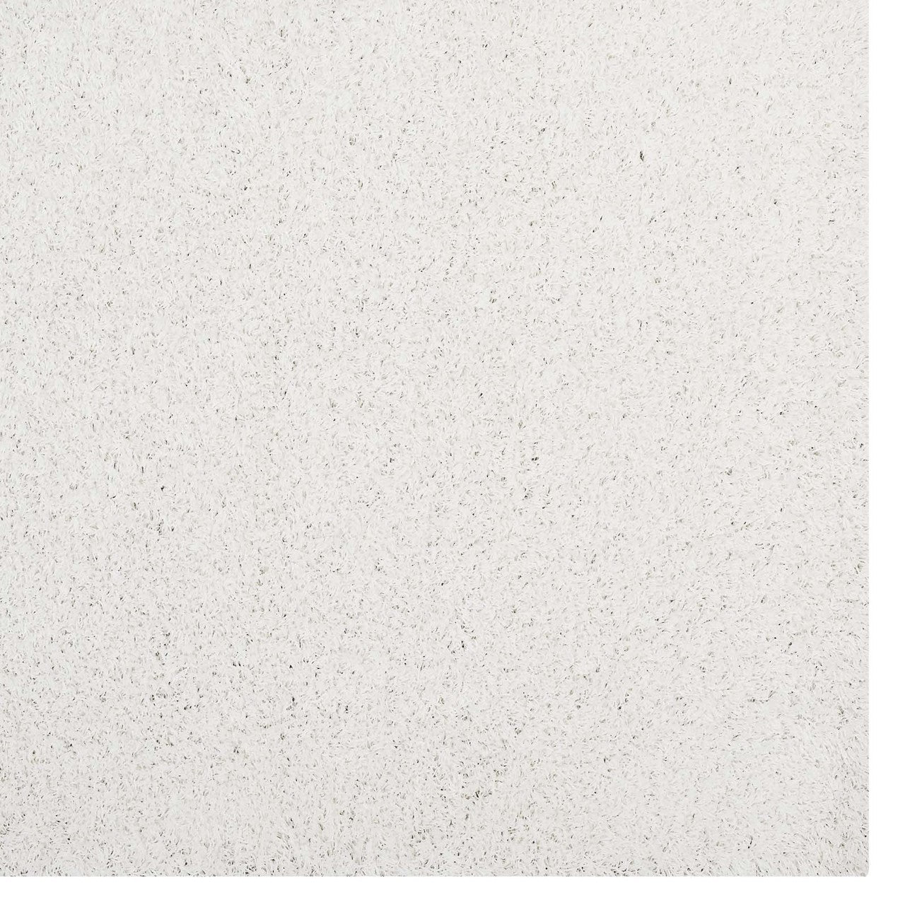 Enyssa Solid 5x8 Shag Area Rug, Fabric, Ivory White 14989