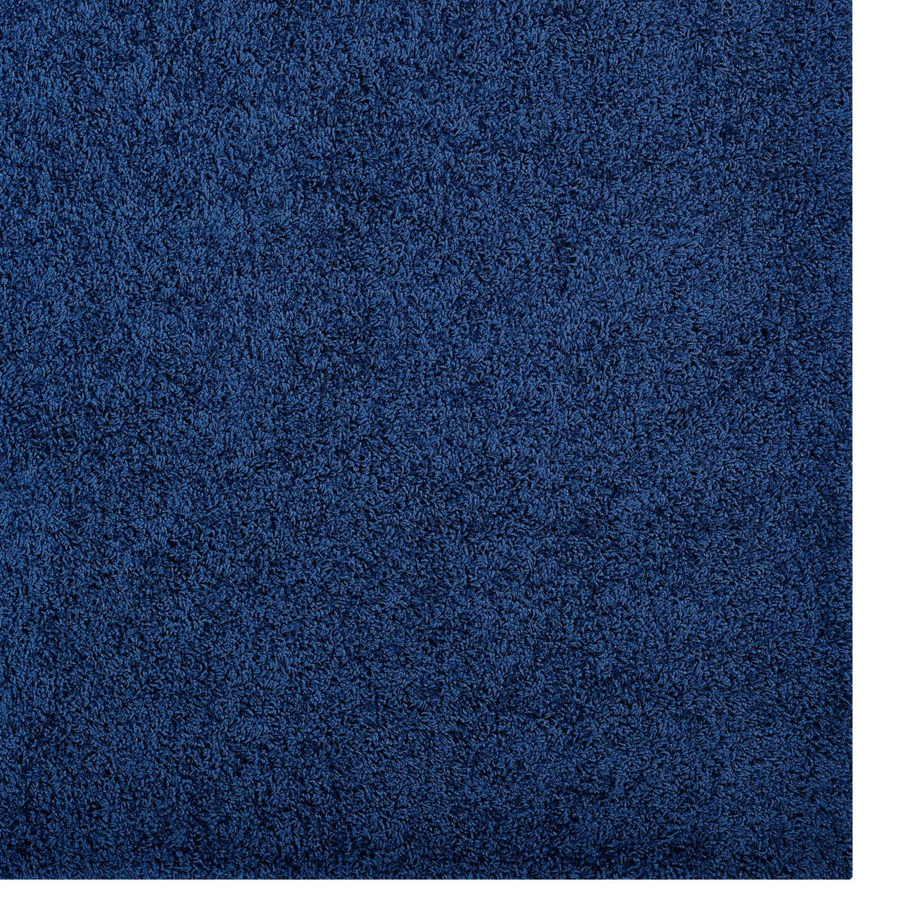 Enyssa Solid 5x8 Shag Area Rug, Fabric, Navy Blue 14991
