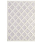 Regale Abstract Moroccan Trellis 5x8 Shag Area Rug, Fabric, Multi Grey Gray 15013