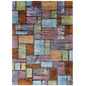 Success Nyssa Abstract Geometric Mosaic 8x10 Area Rug, Fabric, Multi Colorful 15599