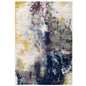 Entourage Adeline Contemporary Modern Abstract 5x8 Area Rug, Fabric, Multi Blue 15619