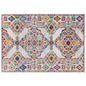 Entourage Khalida Distressed Vintage Floral Lattice 8x10 Area Rug, Fabric, Antique  Orange 15628
