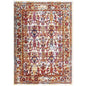 Entourage Jessa Distressed Vintage Floral Lattice 8x10 Area Rug, Fabric, Antique  Orange 15632