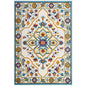 Reflect Freesia Distressed Floral Persian Medallion 8x10 Indoor and Outdoor Area Rug, Fabric, Multi Colorful, 17802